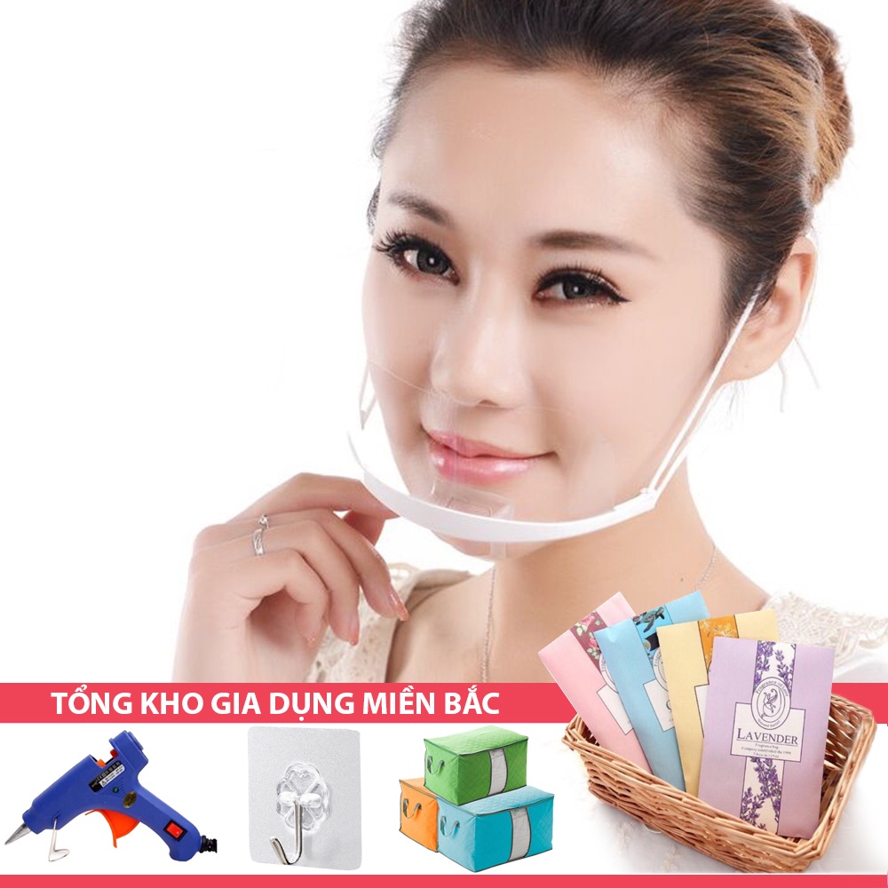 [Tổng Kho Sỉ] Khẩu Trang Nhựa Cao Cấp Trong Suốt Nhà Hàng, Nhà Bếp