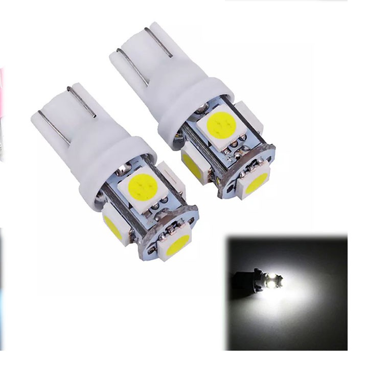 Xi Nhan Led 5 Tim Chân T10 Gắn Xe Máy