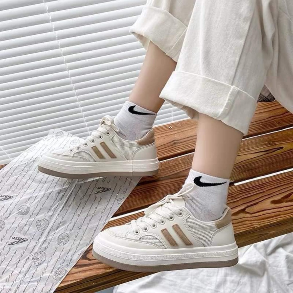 GIÀY THỂ THAO NỮ XINH 2 VẠCH 🍀 MÃ RE215 🍀