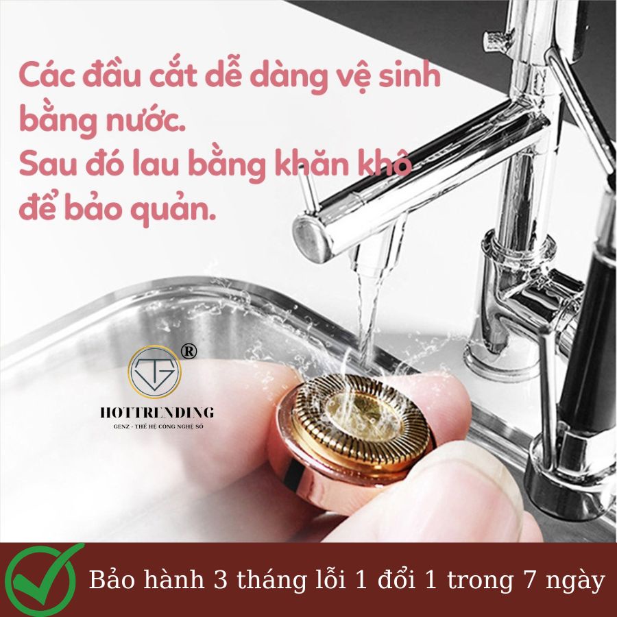 Máy cạo lông tỉa lông mày cạo lông mũi Flawless 2in1 máy cạo lông tơ loại sạc điện đa năng cao cấp bảo hành 6 tháng