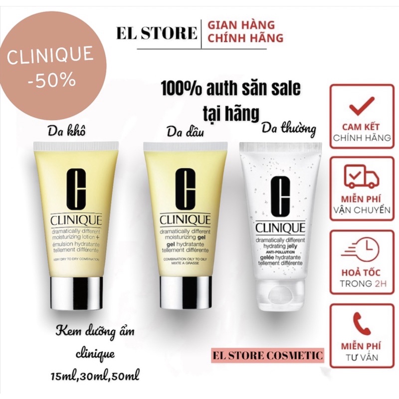 Kem dưỡng clinique gel - jelly - lotion +
