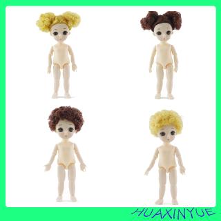 Đồ chơi búp bê Barbie BJD da trắng tóc xoăn tỷ lệ 1/12 không kèm quần áo độc đáo