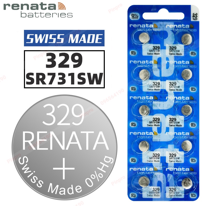 Pin Renata 329 SR731SW pin đồng hồ Thụy Sỹ chính hãng