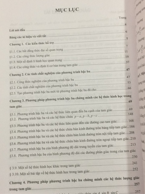 Sách - Phương trình bậc ba với các hệ thức hình học và lượng giác trong tam giác