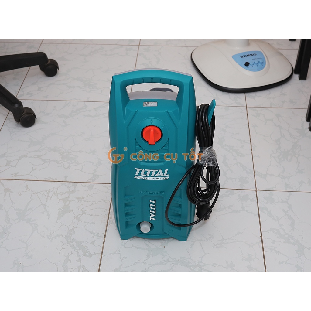 Bộ máy xịt rửa áp lực 1900psi 1400W 220V tốc độ 5.5 lít/phút kèm 5m dây và vòi Total