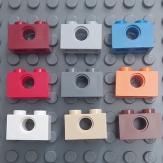 Đồ chơi lắp ráp technic, brick 1 x 2 with hole