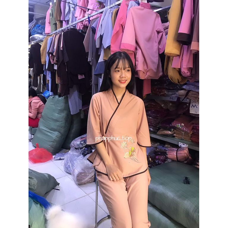 Đồ đi chùa mẫu xéo nơ có big size 85kg | BigBuy360 - bigbuy360.vn