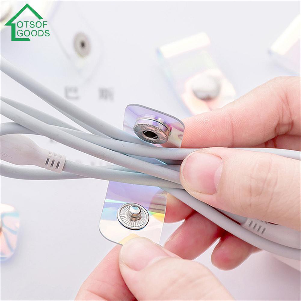 Kẹp giữ dây cáp dạng nút bấm ánh laser độc đáo