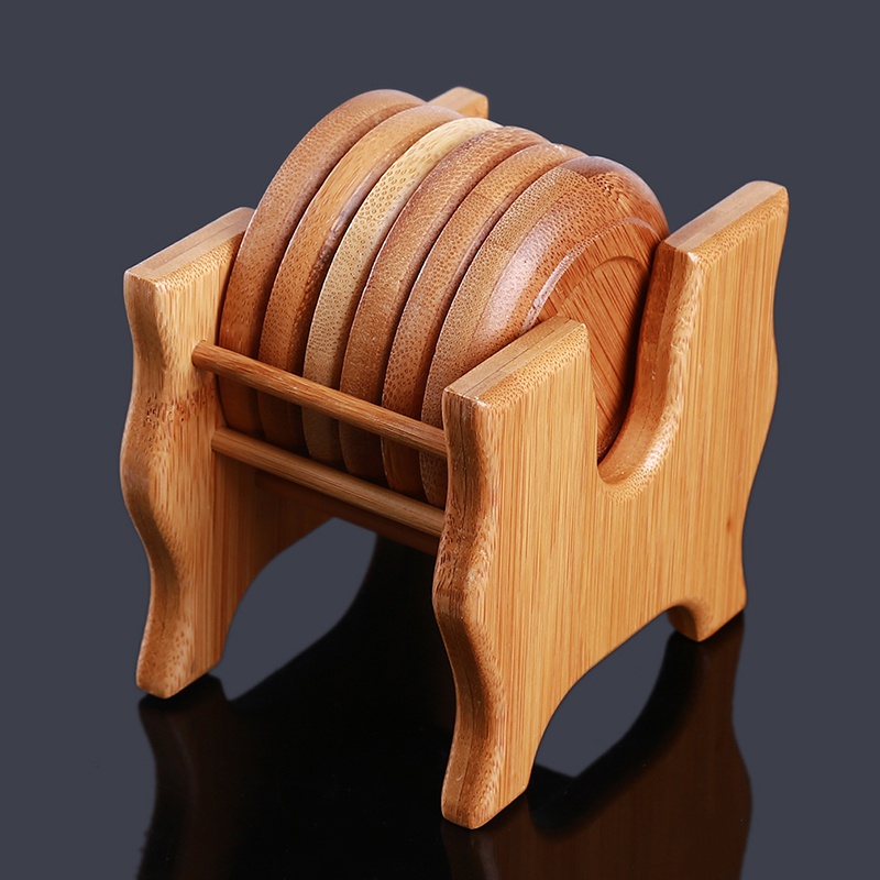 High Quality Bamboo Tea Set Four Square Cup Holder Kung Fu Tea Set