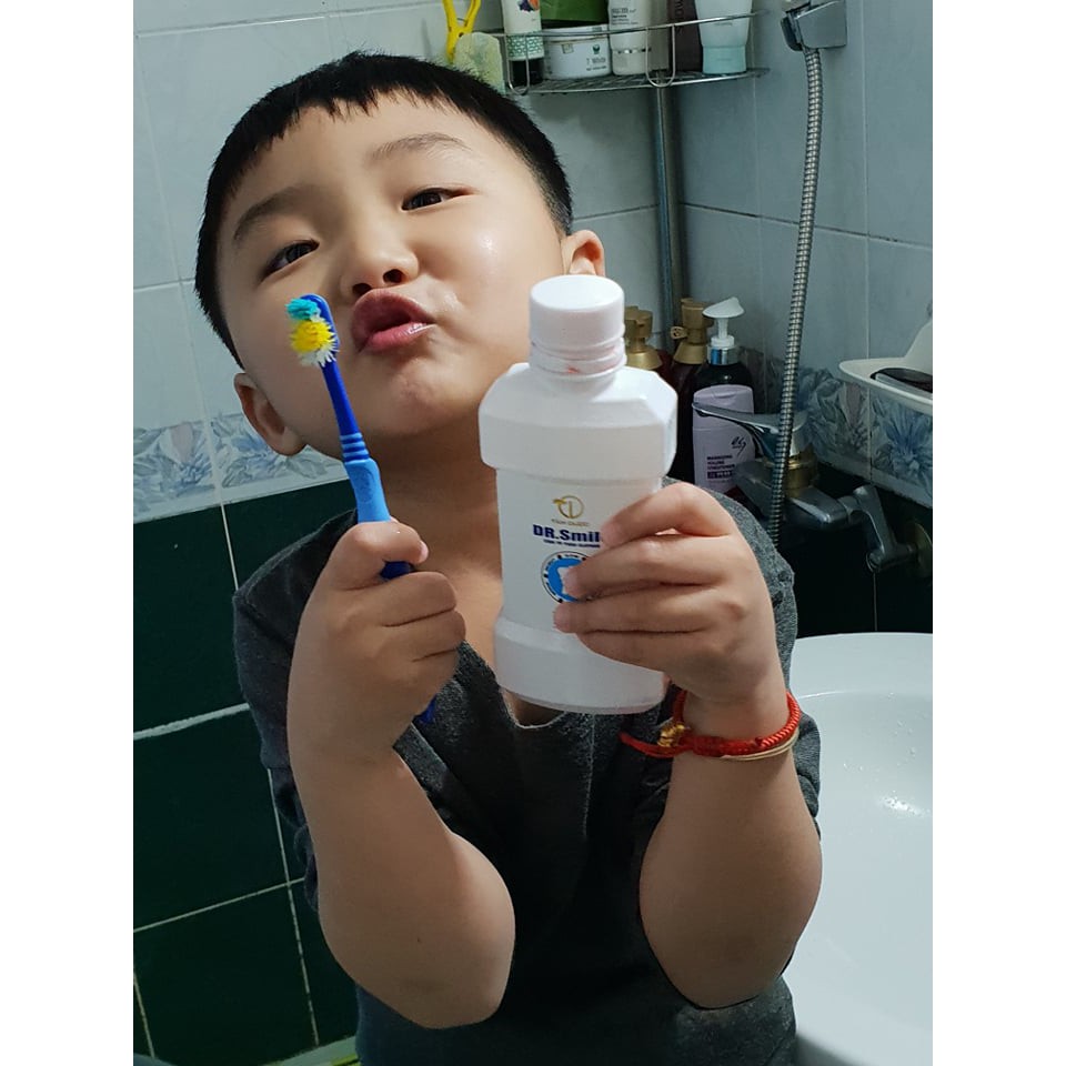 Nước súc miệng hết Sâu Răng Hôi Miệng, sạch Mảng Bám, hơi thở thơm tho Dr Smile Tâm Dược