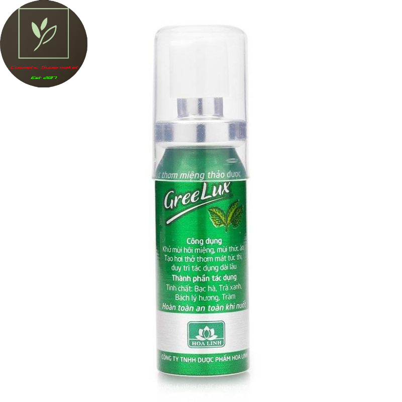 Xịt thơm miệng ngăn ngừa vi khuẩn GreeLux 12ml