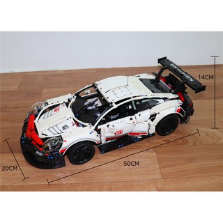 (CÓ SẴN) BỘ Lắp ghép Mô hình TECHNIC PORSCHE 911 RSR - SIÊU XE 20097 King 90066