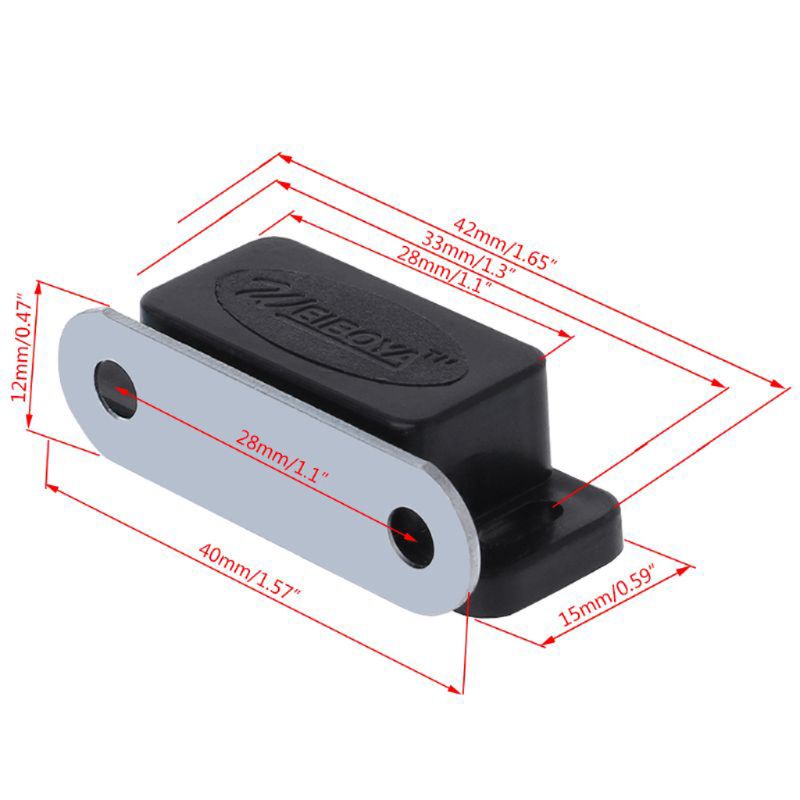 Bộ 10 Cái Khóa Cửa Tủ Bằng Nhựa Có Nam Châm