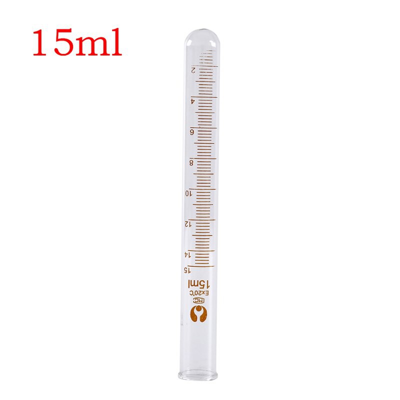 ỐNG NGHIỆM THỦY TINH CHIA VẠCH KHÔNG NẮP 5ML 10ML 15ML 20ML 25ML 50ML chịu nhiệt cao