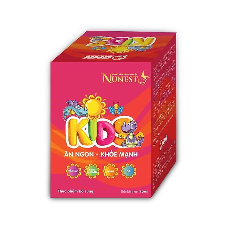 HŨ YẾN SÀO KIDS NUNEST 70ML Vị dâu- Cam- Vani