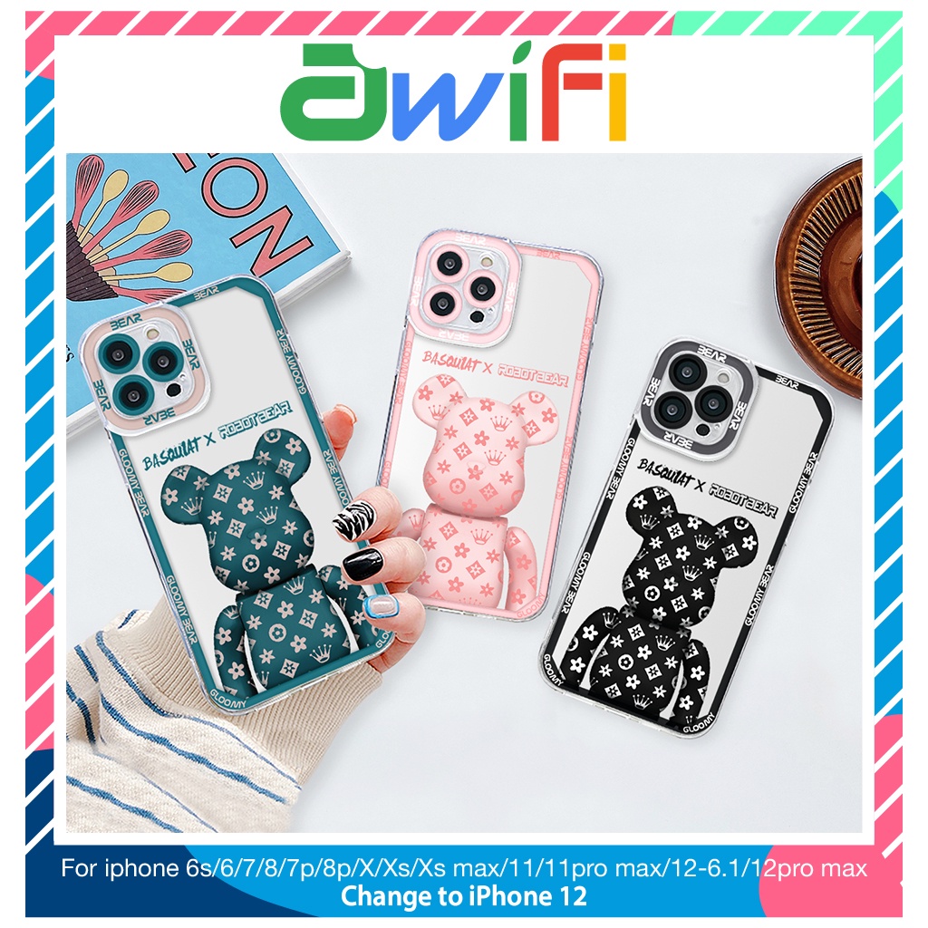 Ốp lưng iphone trong lỗ viền camera bear L...,V6plus/6splus/7/7plus/8/8plus/x/xs/11/12/13/pro/max/plus/promax-Awifi Q4-9 | BigBuy360 - bigbuy360.vn