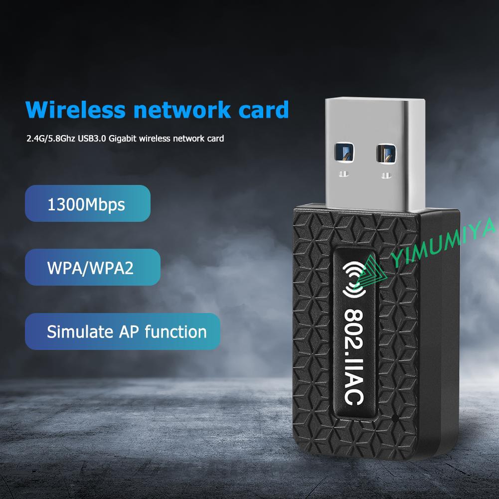 Usb Wifi 3.0 1300m 2.4 + 5.8g | BigBuy360 - bigbuy360.vn