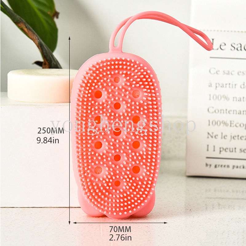 Bàn Chải Tắm Bằng Silicon Mềm Dùng Mát Xa Tẩy Tế Bào Chết Cho Da