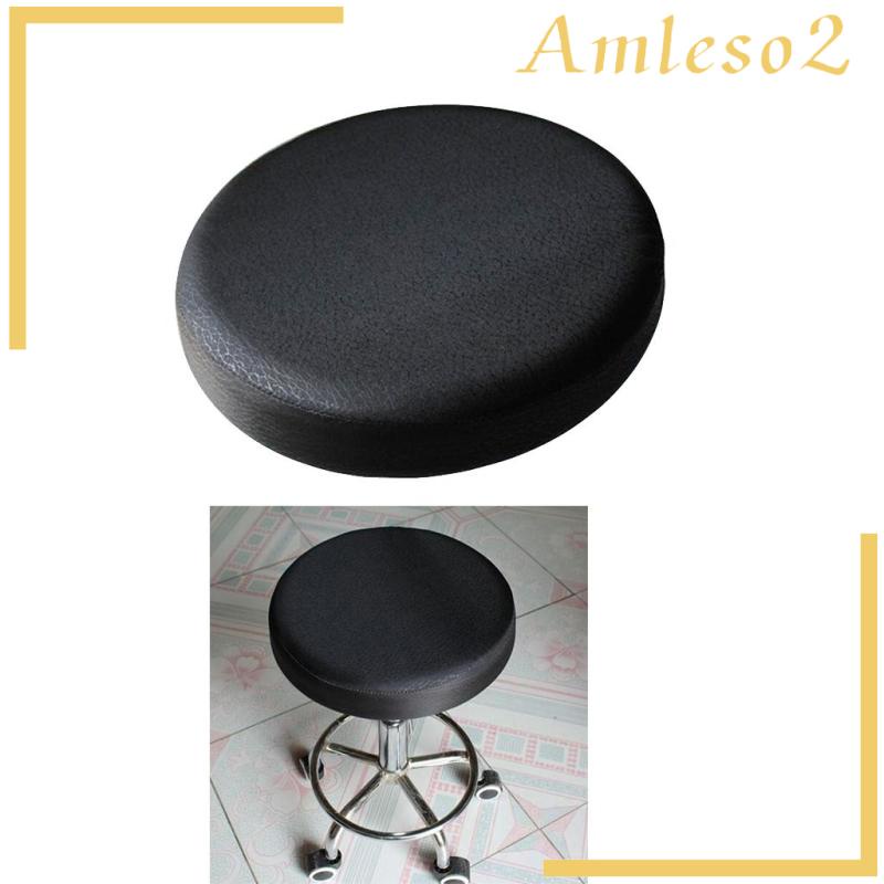 Bọc Ghế Tròn 30cm Có Thể Tháo Rời Màu Đen Cho Tiệm Cắt Tóc
