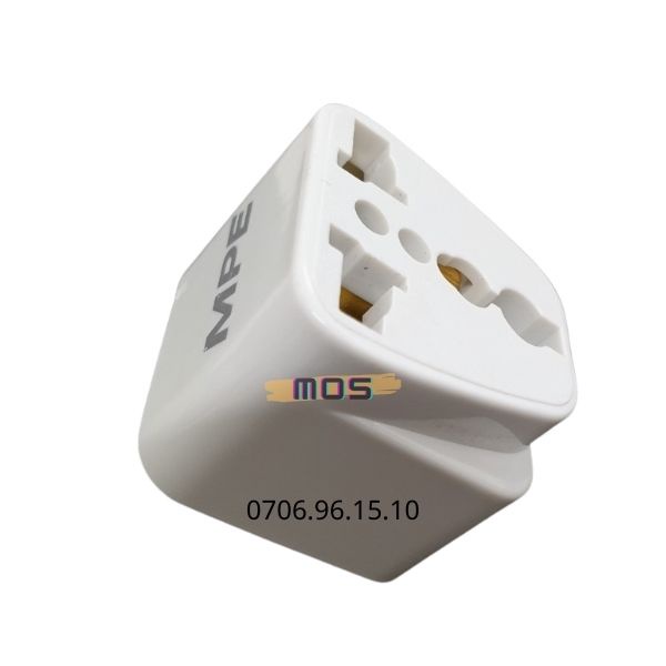 Phích cắm 3 chấu chuyển đổi 3 chấu thành 2 chấu thương hiệu MPE ⚡⚡ 1 đổi 1⚡⚡ Mos Shop