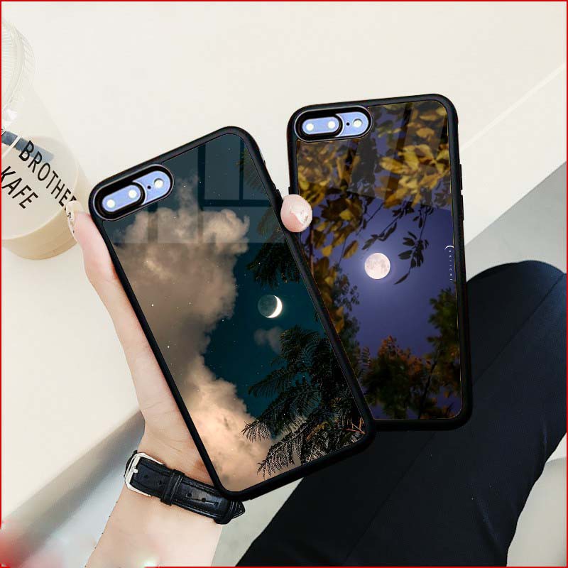 Ốp Lưng Kính Bóng 13ProMax 12ProMax 11ProMax XSMAX X XS 7Plus FUKISHOP