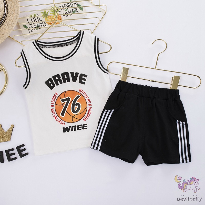 Set Áo Thun &amp; Quần Đùi Sành Điệu Cho Bé Trai