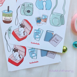 Bullet journal sticker - set sticker "Du lịch 1"