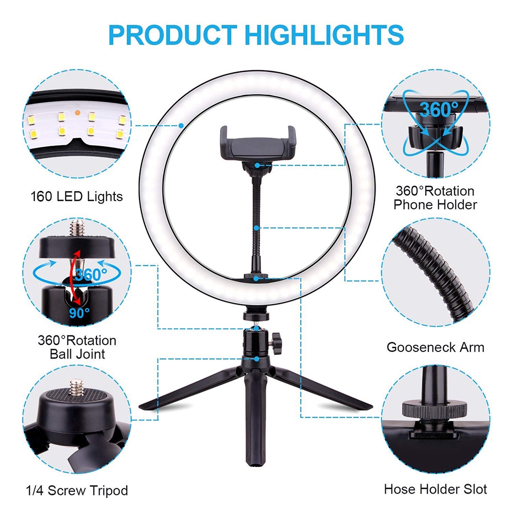 Vòng Đèn Led Hỗ Trợ Chụp Ảnh