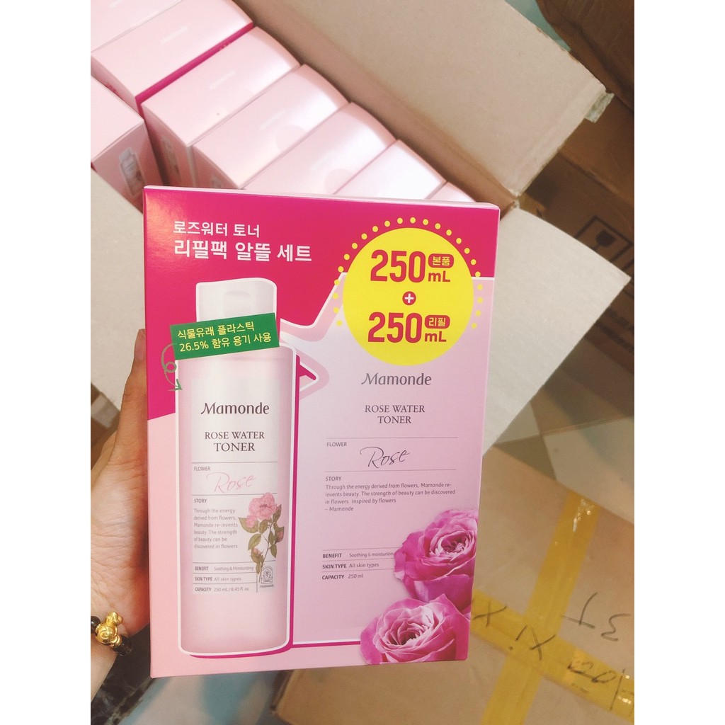 Nước hoa hồng Rose water toner Mamonde 250ml | BigBuy360 - bigbuy360.vn