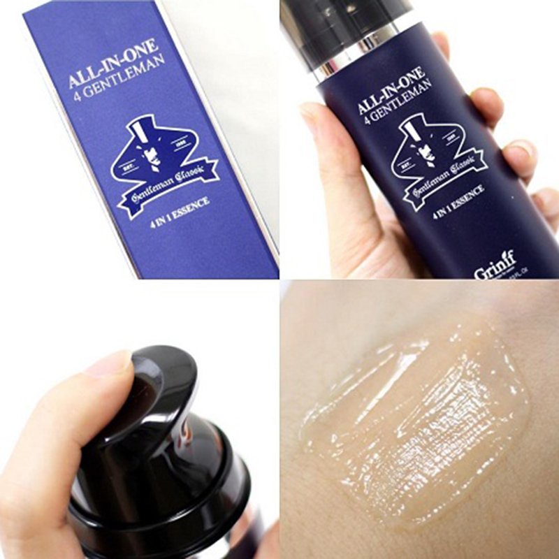 Kem dưỡng trắng da, dưỡng ẩm, giảm thâm nám 4N1 cho nam giới GRINIF All In One 4 Gentleman 120ml và 50ml