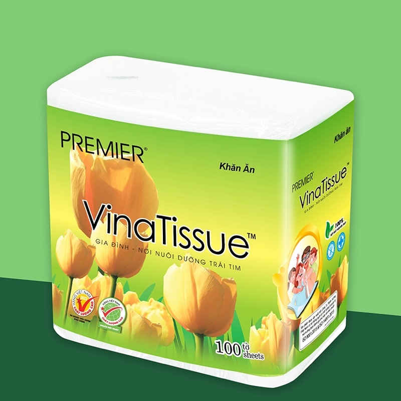 Khăn Ăn Premier Vinatissue 100 tờ) ]