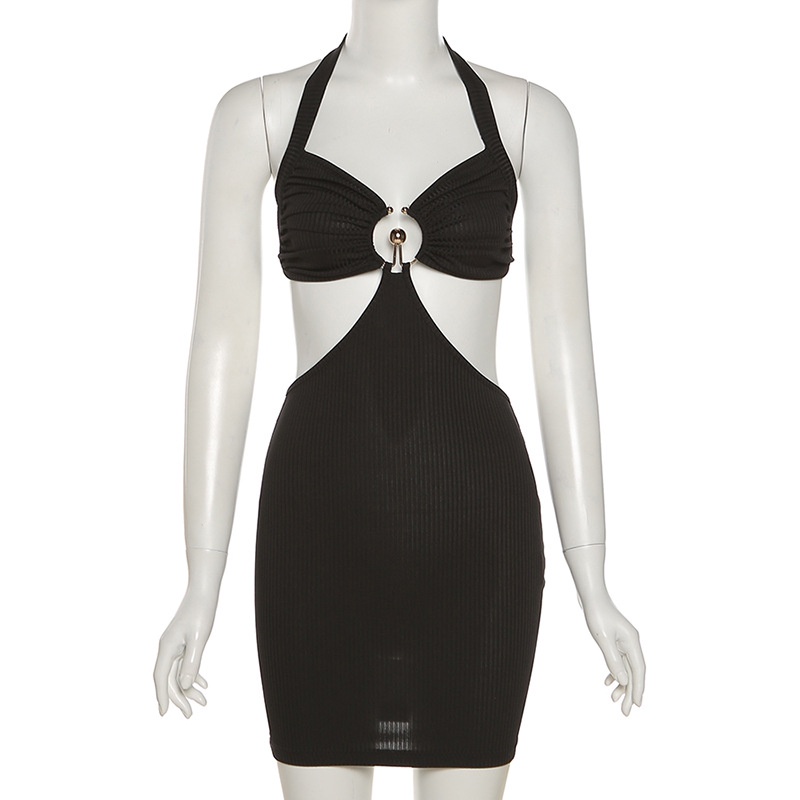 DUNEA Đầm lưng cao thiết kế rỗng thời trang mới cho nữ