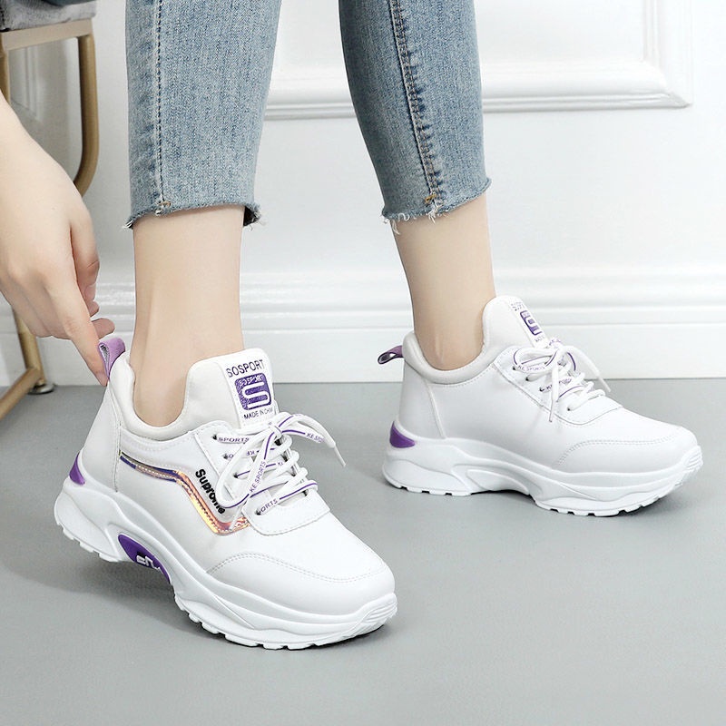 CHZK Giày Sneaker Sục Đế độn Thể Thao,Giày nữ đế cao Sneaker chiều cao
