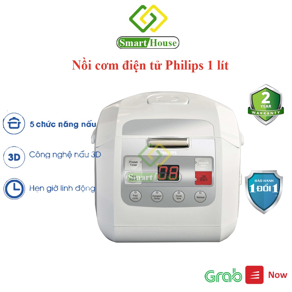 HD3030 - Nồi cơm điện tử Philips 1 lít HD3030 - Hàng chính hãng - Smart House