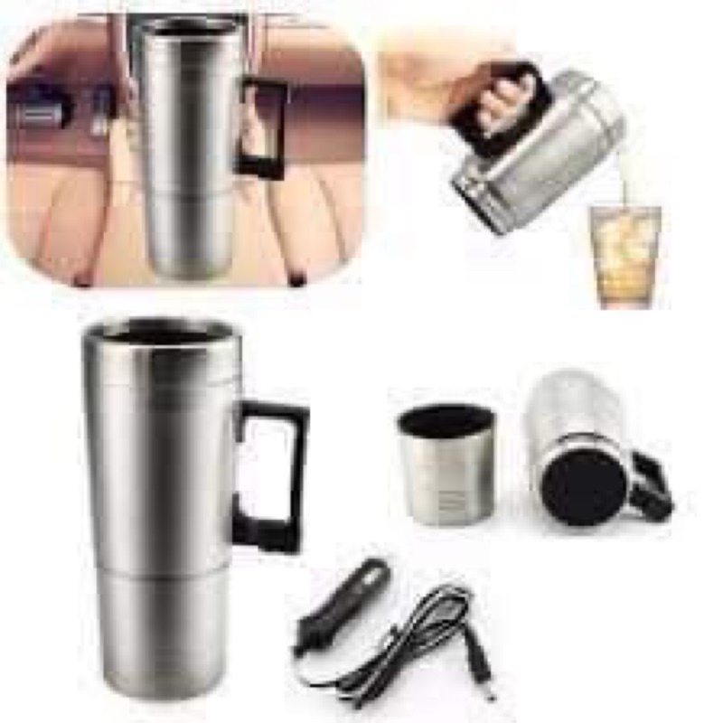 Ấm đun nước cao cấp cho xe ô tô 12v - 24v