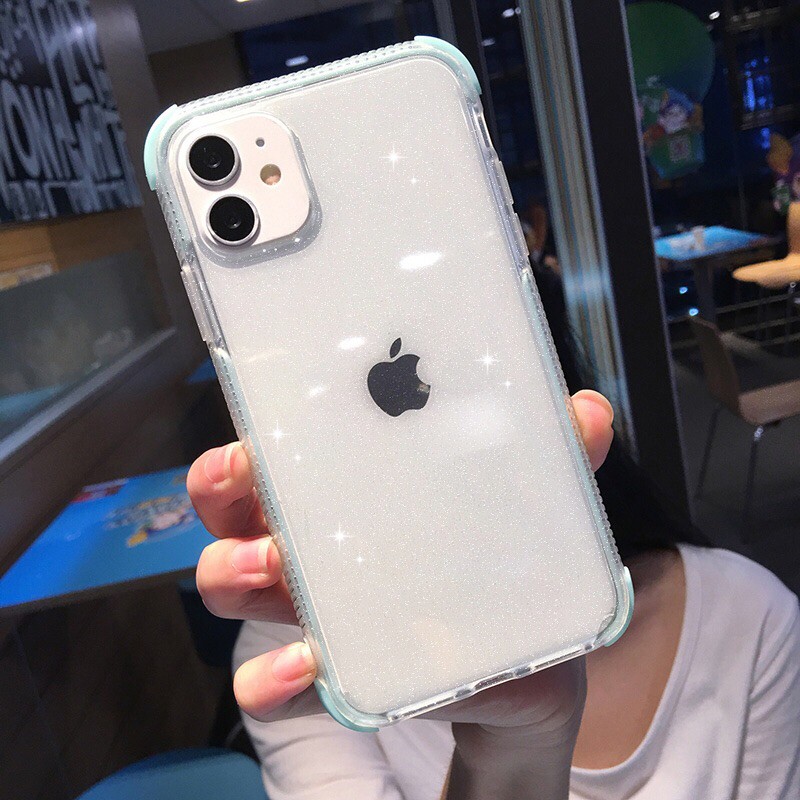 Ốp Điện Thoại TPU Mềm Trong Suốt Lấp Lánh Cho iPhone 12 Pro Max 11 Pro Max X Xr Xs Max 7 8 Plus