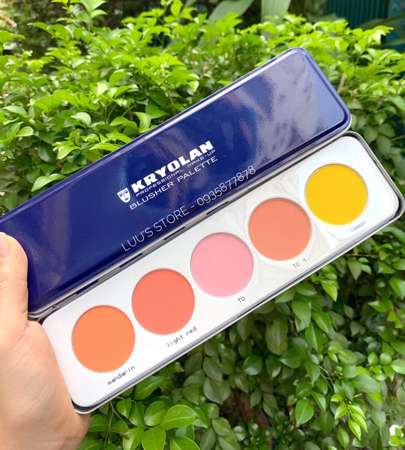 Bảng Má Hồng Kryolan 5 ô