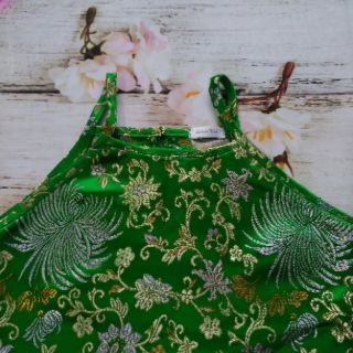Bộ yếm xanh cho bé gái