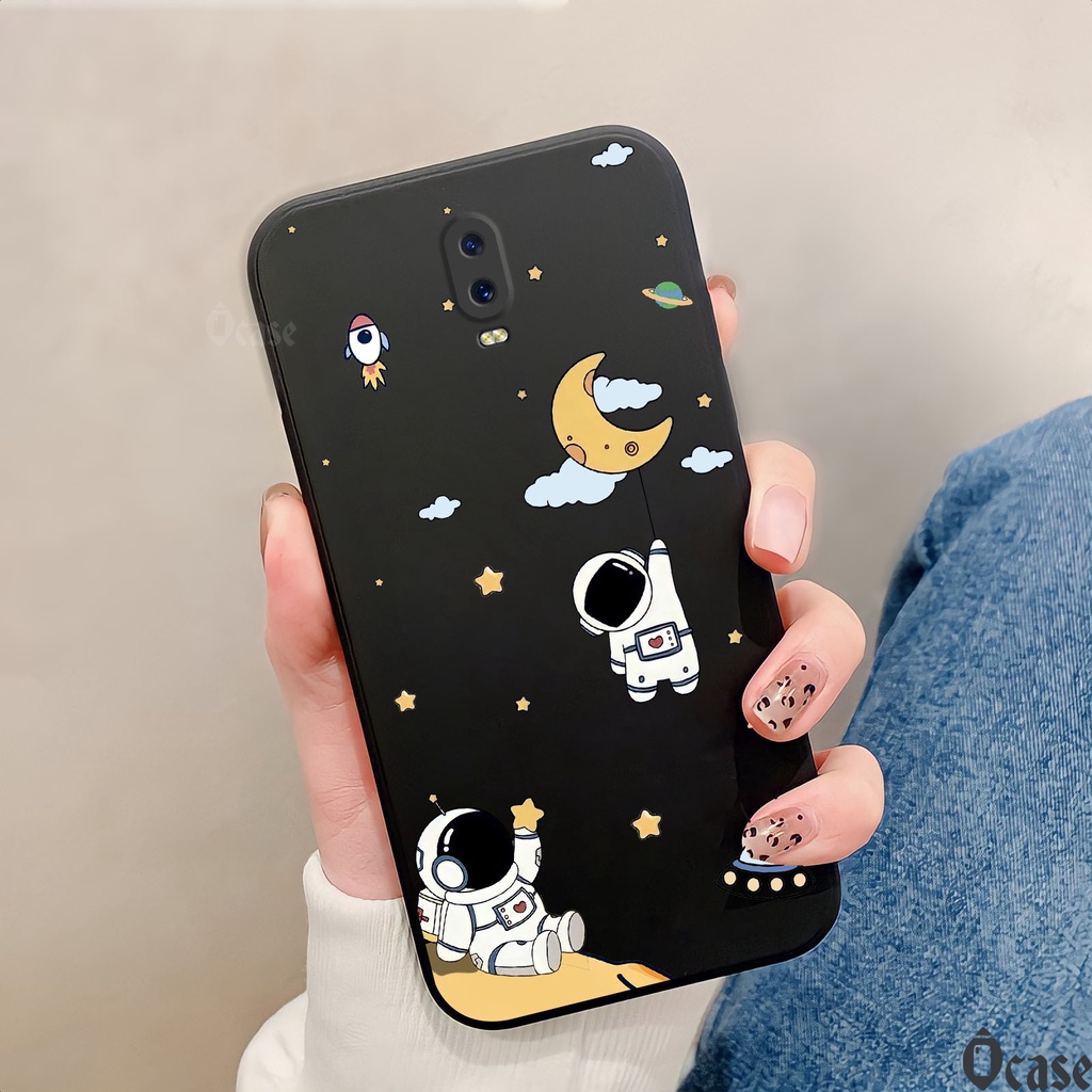 Ốp lưng Oppo R17 / R17 Pro in hình Nasa vũ trụ  cạnh viền vuông có bảo vệ camera