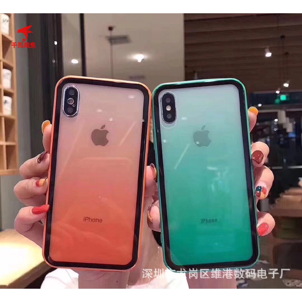 Ốp Điện Thoại Màu Gradient Cho Iphone 7 Iphone 8 Xr Xsmax | BigBuy360 - bigbuy360.vn