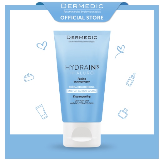 Tẩy tế bào chết enzyme dành cho da mất nước Dermedic Hydrain3 Hialuro Enzyme Peeling 50g