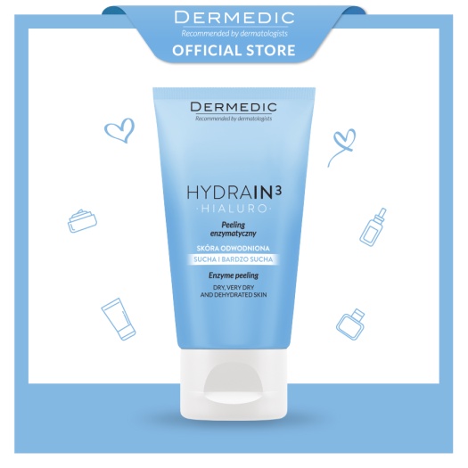 Tẩy tế bào chết enzyme dành cho da mất nước Dermedic Hydrain3 Hialuro Enzyme Peeling 50g