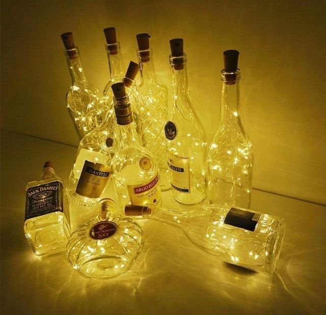 Dây đèn led đom đóm Fairy light 5m kiểu dáng nút chai trang trí