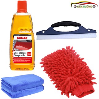 Combo 4 Sản Phẩm Vệ Sinh Chăm Sóc Xe Hơi Sonax