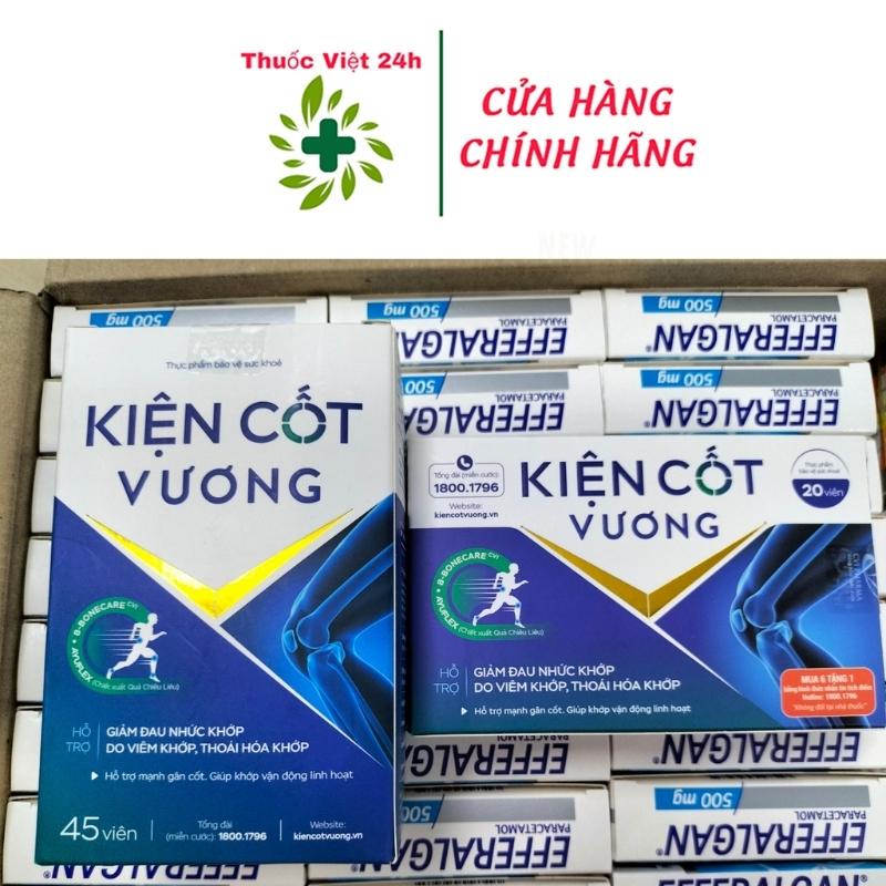Kiện Cốt Vương hỗ trợ mạnh gân cốt,  giảm thoái hóa khớp- Hộp 20 và 45 viên - ThuocViet24h