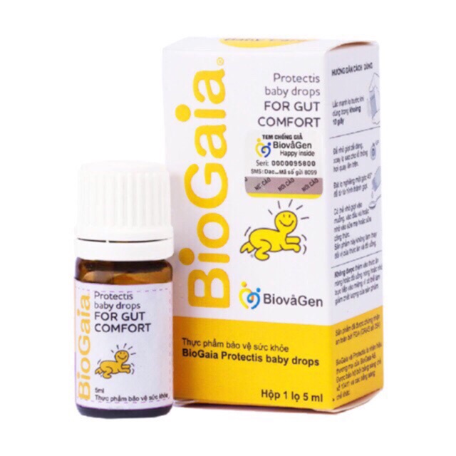 BIOGAIA PROTECTIS BABY DROPS- Hàng chính hãng - Men vi sinh nhập khẩu dành cho trẻ sơ sinh- giúp bổ sung lợi khuẩn