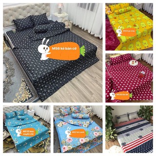 Ga bọc đệm bo chun coton poly đa dạng mẫu,1m4,1m6(mẫu hoa ghi)