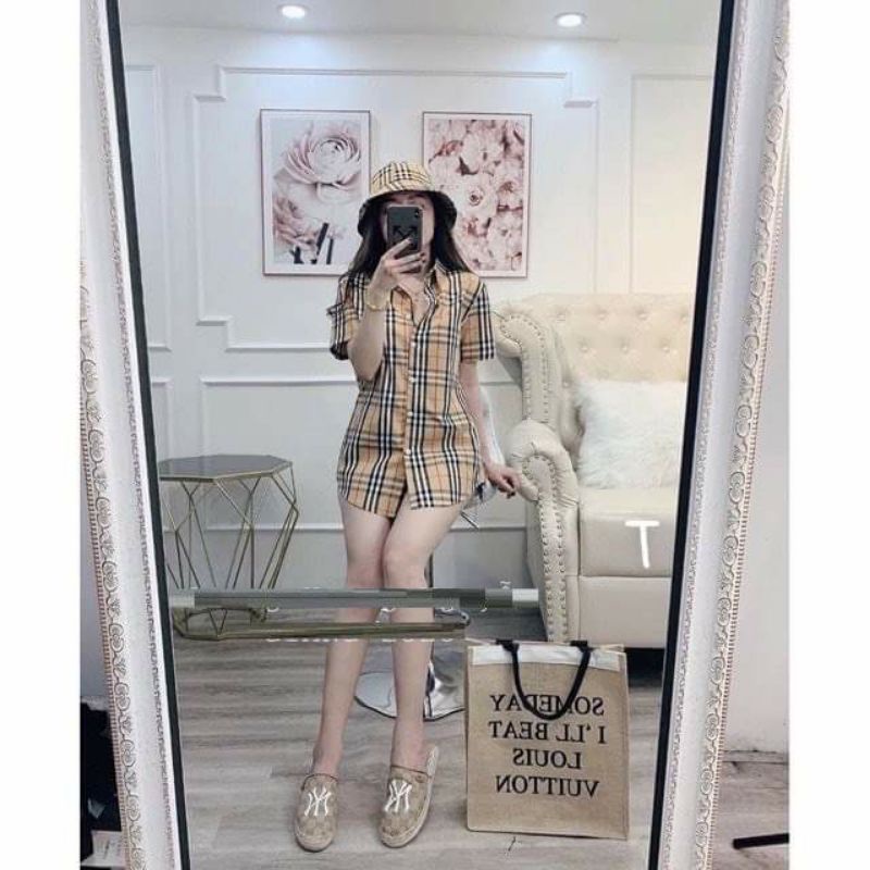 Áo sơ mi Burberry kẻ