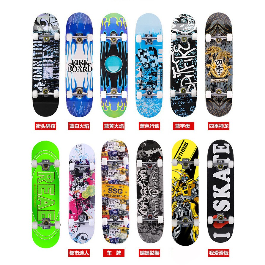 Ván trượt Skateboard gỗ phong 7 lớp,mặt nhám cao cấp - Ván trượt thể thao chuyên nghiệp