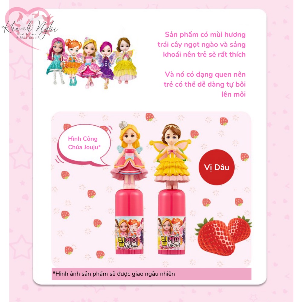 Son Dưỡng Môi Cho Trẻ Em Hình Jouju, Sản Xuất Tại Hàn Quốc, Nguyên Liệu Tự Nhiên, An Toàn Khi Sử Dụng Cho Bé